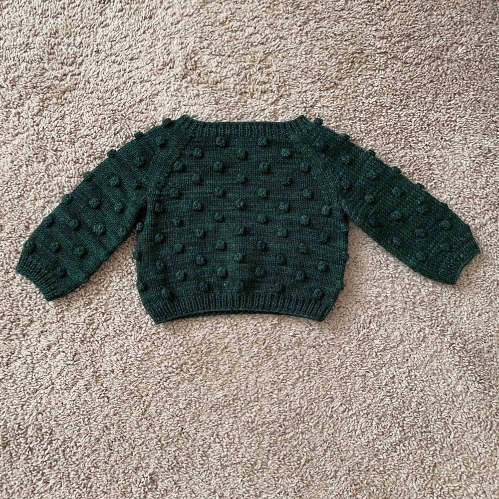 Misha and puff popcorn knit sweater